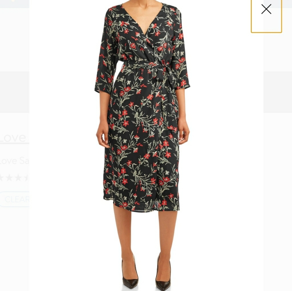 Floral midi dress